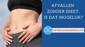 langzaam afvallen zonder dieet
