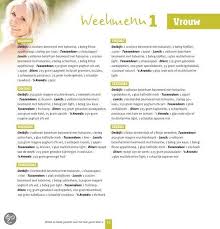 voedingsschema afvallen vrouw