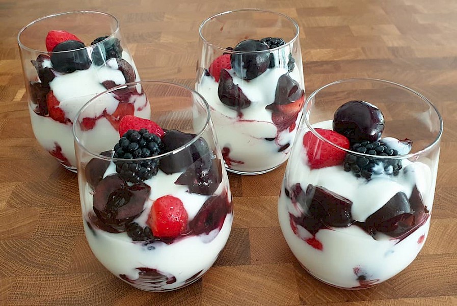 afvallen met fruit en yoghurt